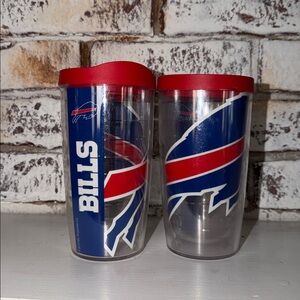 2 Buffalo Bills Tervis Cups